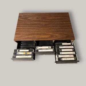 Vintage VHS Tapes Drawer Storage