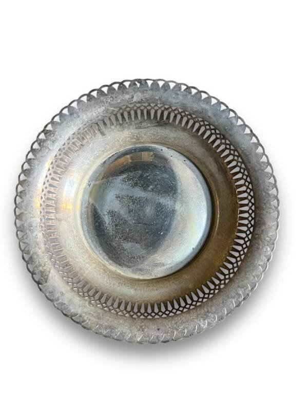Silver-plated serving plate
