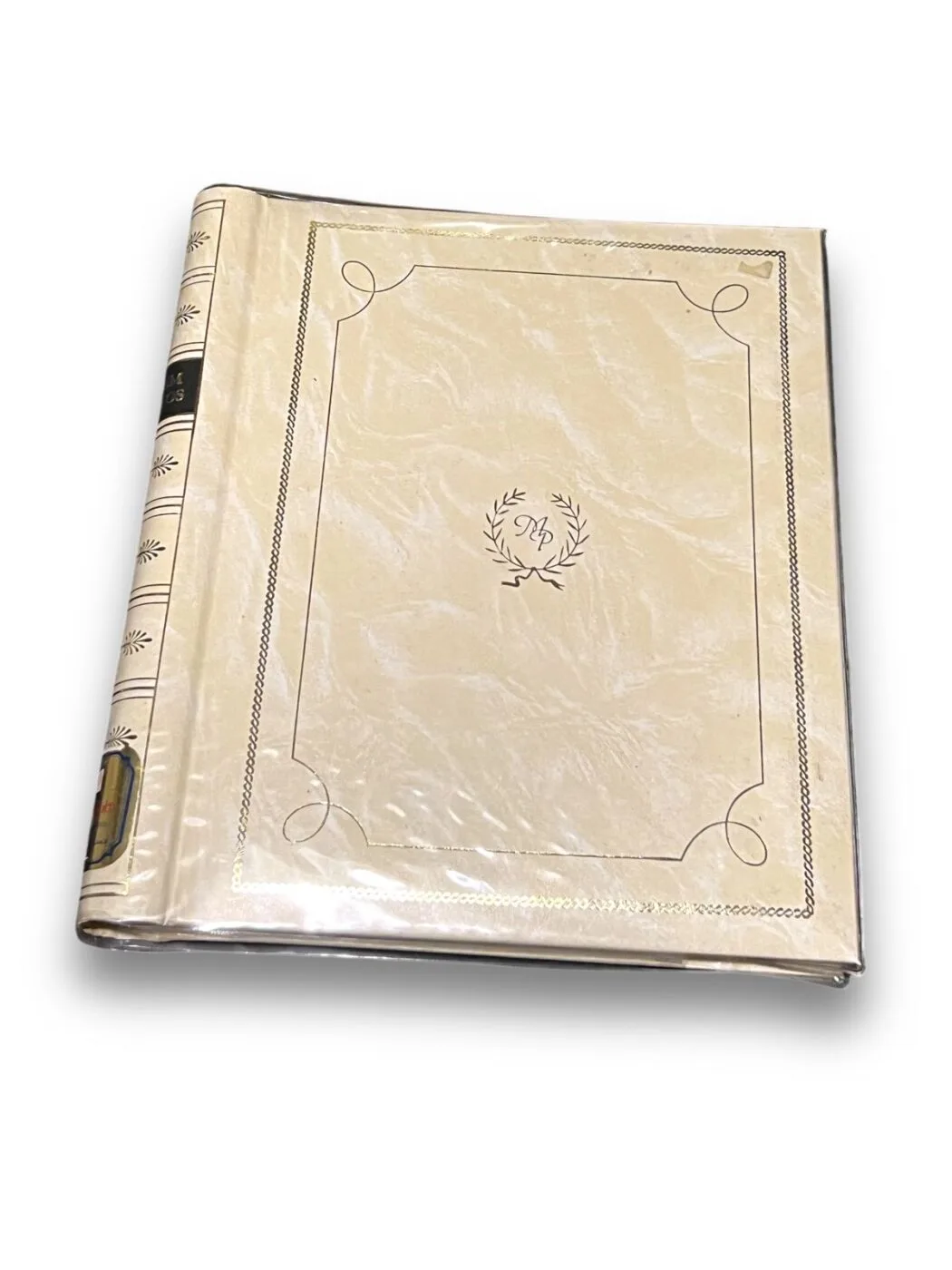 Vintage Photo Album White 1 Vintage photo album white