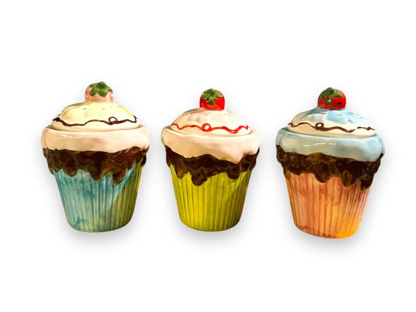 Ceramic cupcake jarss