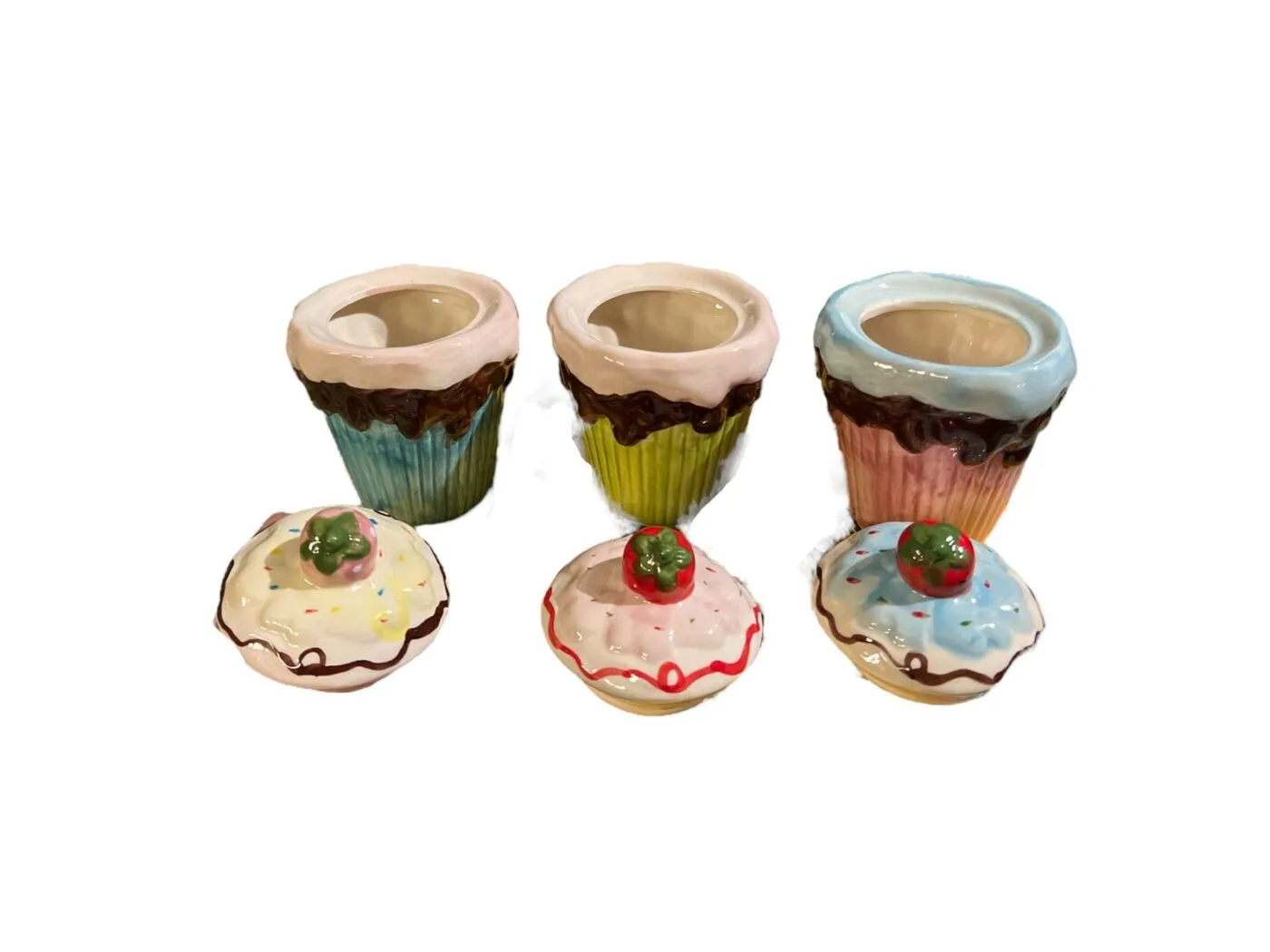 Ceramic cupcake jarss - image 3
