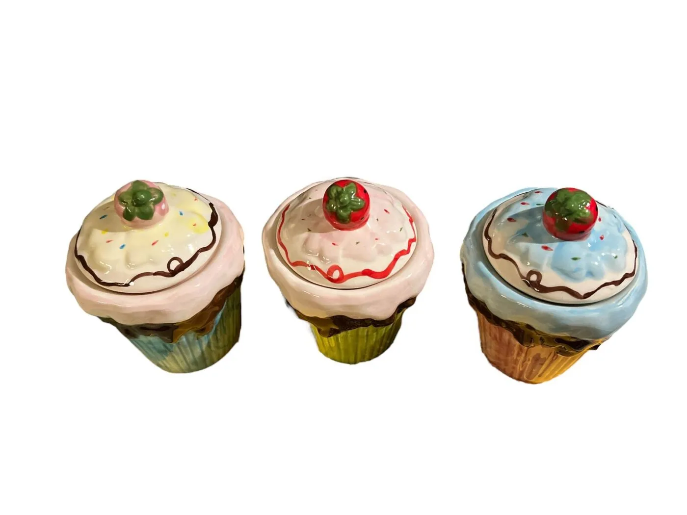 Ceramic cupcake jarss - image 2