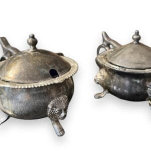 Silver plated two pots